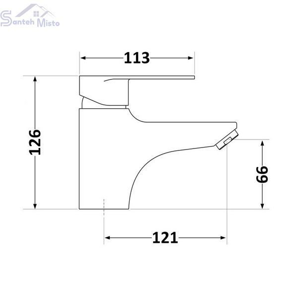Змішувач для раковини Lidz Tani 001F1 (k40) LDTAN001F1CRM44957 Chrome SD00051081 фото