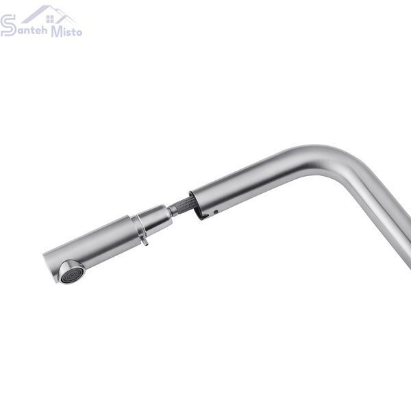 Смеситель для кухни с выдвижным изливом Kroner KRP Edelstahl Klassisch - ESG03917 CV032284 фото