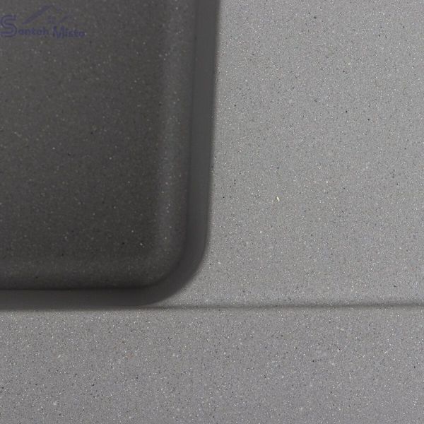 Гранітна мийка для кухні Platinum 6250 ZIRKONE матовий Сірий металік 41595 фото