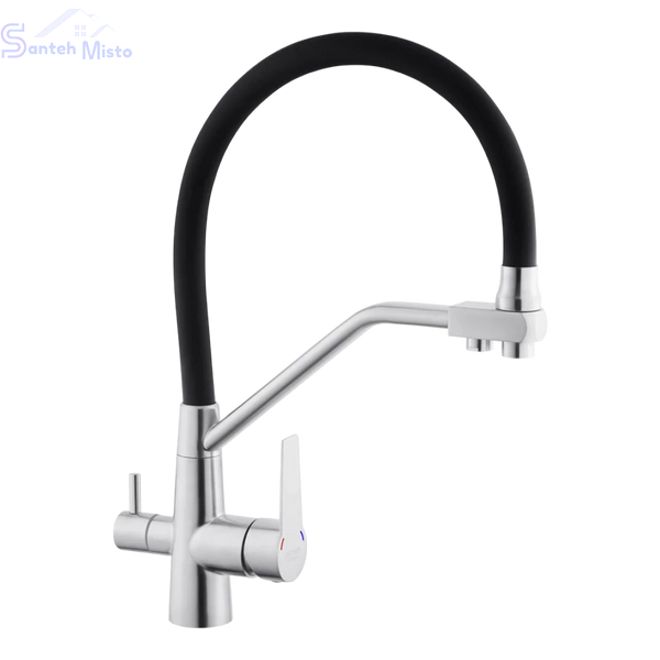 Комплект кухонной мойка Kraft KRF 5050 decor (3.0/1.0 мм) SM6095 фото