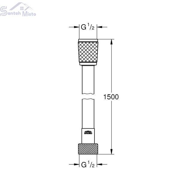 Шланг для душа Grohe QuickFix VitalioFlex Trend 287412432 CV032182 фото