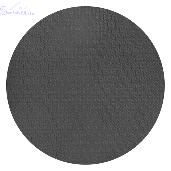 Комплект кухонной мойки KRAFT NANO BLACK Handmade PVD-Графит HS 540х480 Декор-Соты (3.0/1.0 мм)+Кухонный смеситель Kroner KRP Ersel - SCH03393BLK SM718 фото