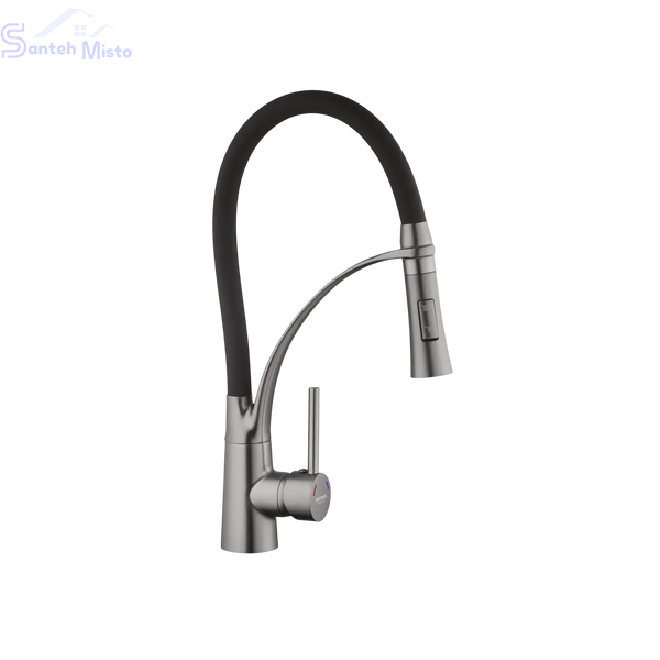 Комплект кухонной мойки Kroner KRP Schwarze - 50х50HM PVD (3.0/1.0 мм) SM0533 фото