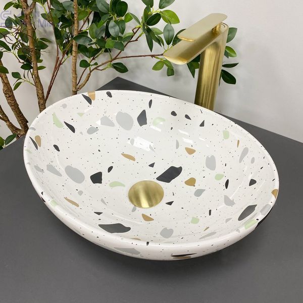 Умивальник (раковина) VBI PARMA NYZOZO GLOSSY накладний VBI-011011 фото