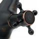 Змішувач для раковини (умивальника) REA RETRO OLD BLACK чорний низький REA-B0225 фото 5