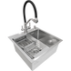 Комплект кухонної мийки Kraft KRF 5050 decor (3.0/1.0 мм) SM6095 фото 2