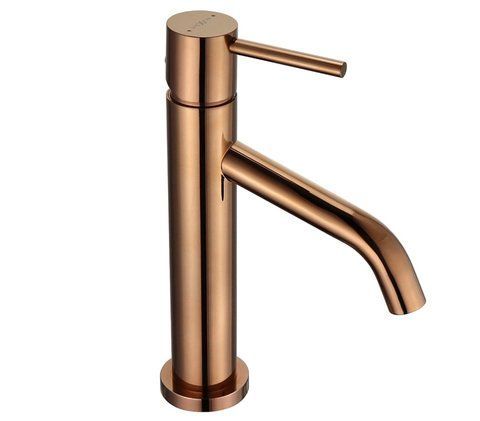 Змішувач для раковини (умивальника) MEXEN RUMBA ROSE GOLD рожеве золото низький MEX-73500-60 фото