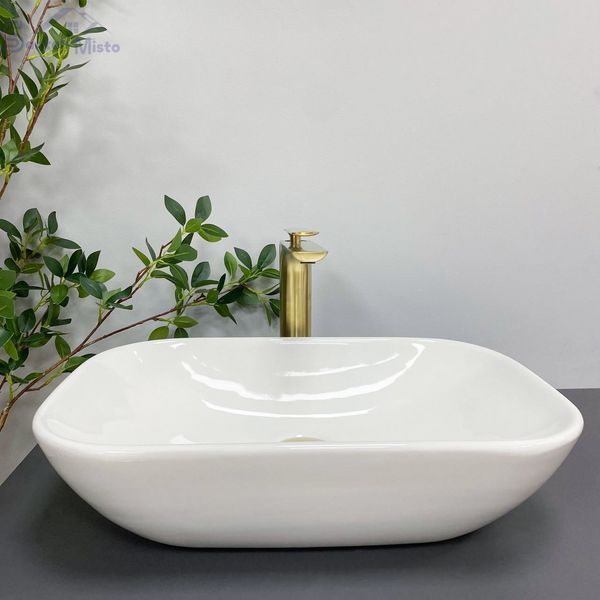 Умивальник (раковина) VBI PAVIA WHITE накладний VBI-012605 фото