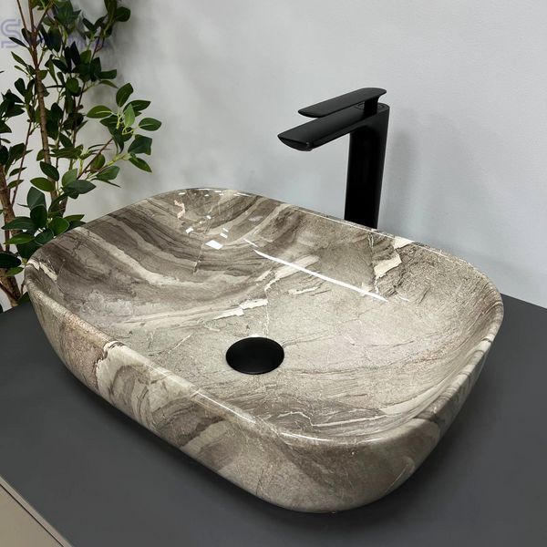 Умывальник (раковина) VBI RAVENNA JASPER GLOSSY накладной VBI-011211 фото