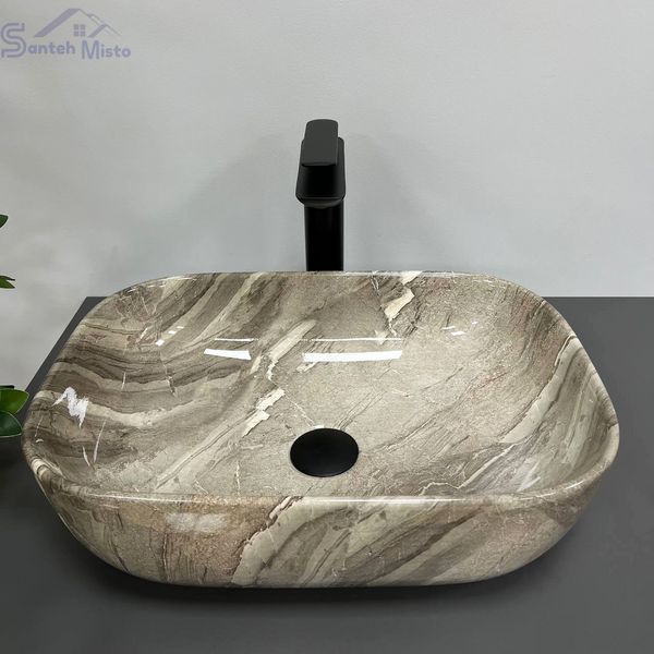 Умывальник (раковина) VBI RAVENNA JASPER GLOSSY накладной VBI-011211 фото