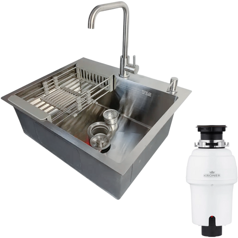 Комплект кухонной мойки KRP Geb&uuml;rstet-60х50HM (Измельчителя - 550W) SM03438 фото