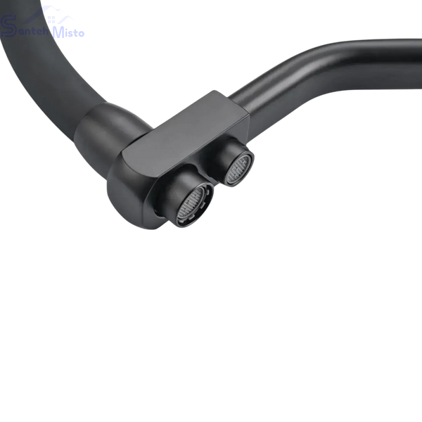 Комплект кухонної мийки Kraft NANO BLACK PVD HS 500х500мм Декор (3.0/1.0 мм)+Змішувач для кухні з підключенням до фільтра Pllen&oacute; Lazio ST19 nero SM7040 фото