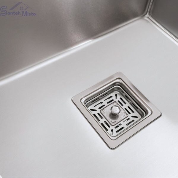 Мийка Platinum Handmade 780х430х220 L нержавійка (квадратний сифон,3.0/1.0) 38089 фото