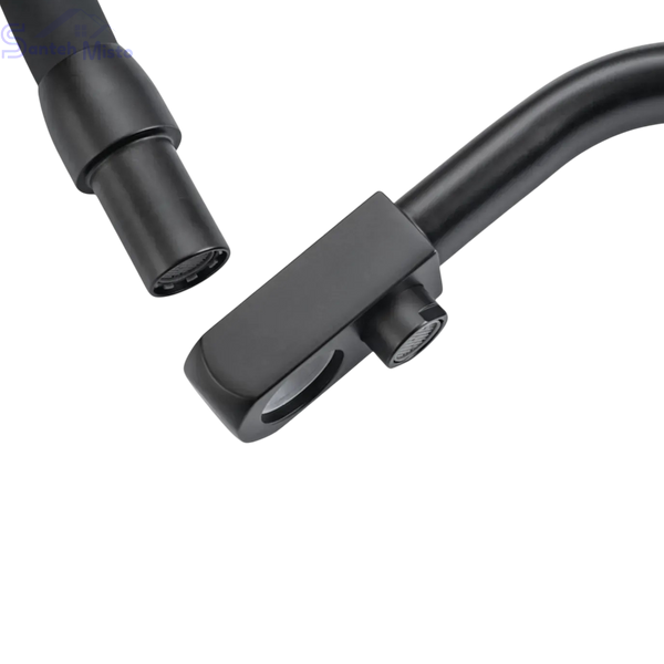 Комплект кухонної мийки Kraft NANO BLACK PVD HS 500х500мм Декор (3.0/1.0 мм)+Змішувач для кухні з підключенням до фільтра Pllen&oacute; Lazio ST19 nero SM7040 фото