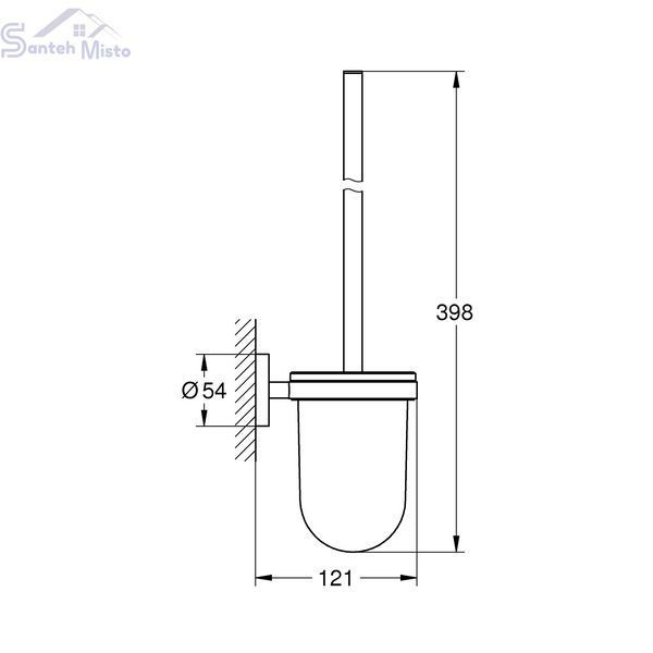 Йоршик для унітаза настінний Grohe QuickFix Start 411852430 CV032154 фото