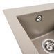 Гранитная мойка для кухни Platinum 4150 SOKIL матовый Титан 40326 фото 4