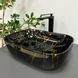 Умивальник (раковина) VBI RAVENNA MARBLE BLACK GLOSSY накладний VBI-011207 фото 3