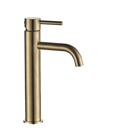 Змішувач для раковини VBI MILANO BRUSHED GOLD високий VBI-050101BG фото
