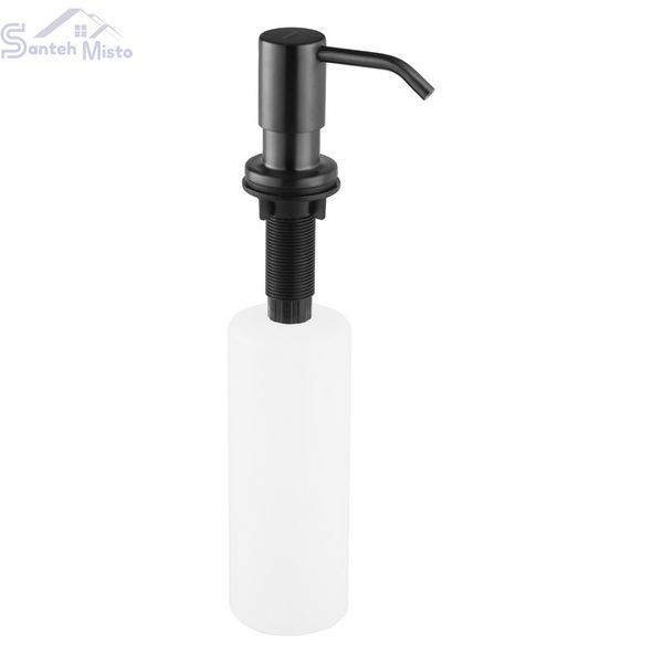 Комплект кухонної мийки Kraft HM 50х50 NANO BLACK (DECOR) PVD (3.0/1.0 мм) SМ039 фото