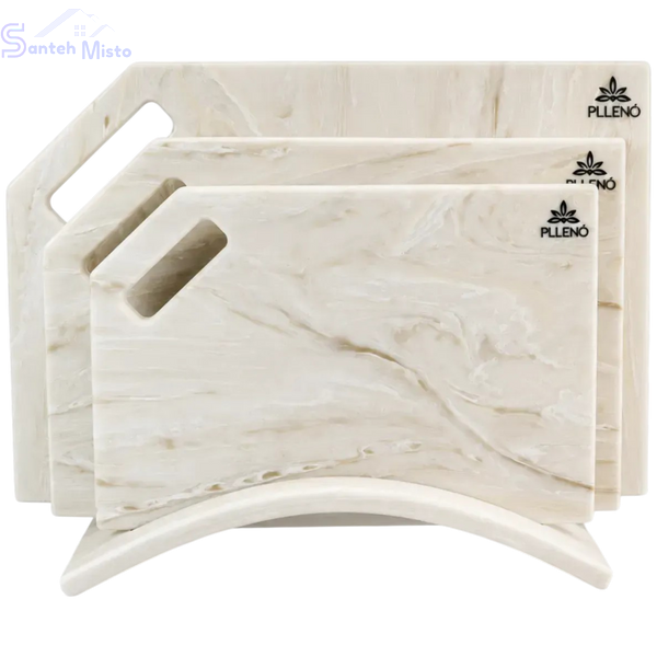 Набор кухонных досок из искусственного камня Pllen&oacute; Grand Set pearl marble SM3207 фото