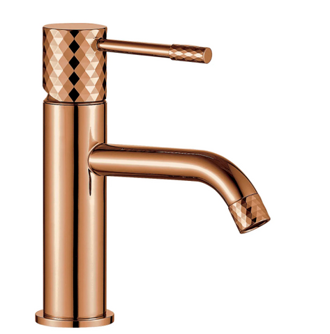 Змішувач для раковини (умивальника) REA LUNGO DIAMOND COPPER низький REA-B8994 фото
