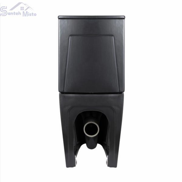 Унитаз напольный Qtap Scorpio Ultra Quiet безободковый с сиденьем Soft-Close MATT BLACK QT14226088AMB SD00052562 фото