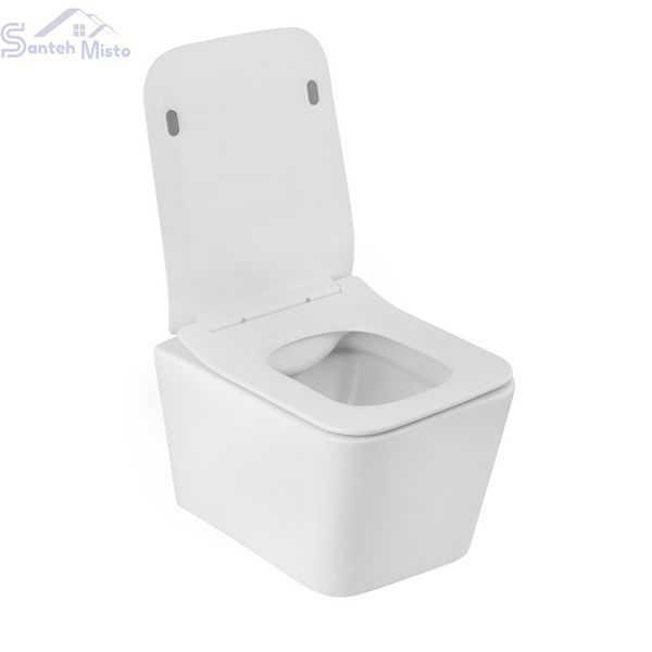 Унітаз підвісний безобідковий Kroner Eifel WHI523629 RIMLESS з сидінням (KE523629WHIR) CV032968 фото