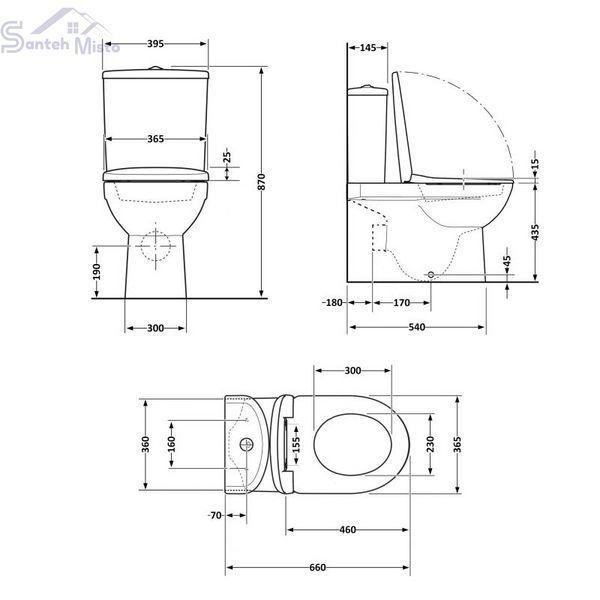 Унитаз напольный Qtap Scorpio Ultra Quiet безободковый с сиденьем Soft-Close MATT BLACK QT14226088AMB SD00052562 фото