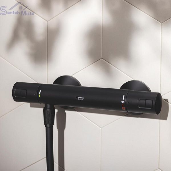 Змішувач термостатичний для душу Grohe QuickFix Start Black UA303908T1 CV032753 фото