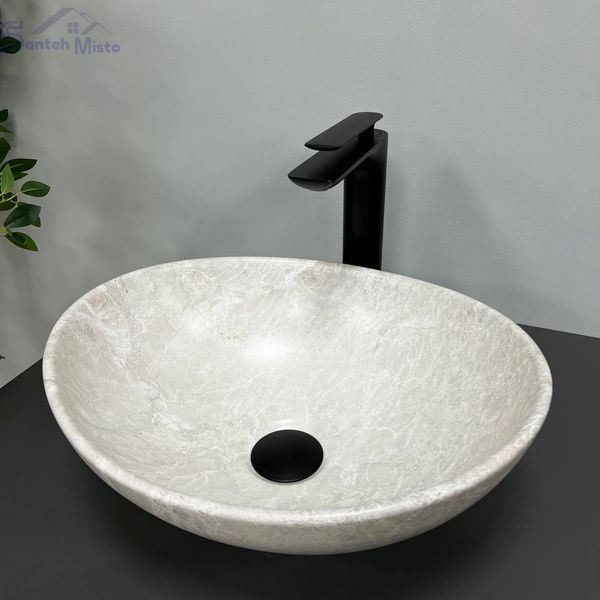 Умивальник (раковина) VBI PARMA LIGHT STONE MATT накладний VBI-011006 фото