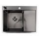 Кухонная мойка CM 65*50 L PVD черная VALESO Handmade D&Eacute;COR 3.0/1.0 45638 фото 1