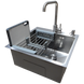 Комплект кухонной мойка Kraft KRF 5050 decor (3.0/1.0 мм) SM3540 фото 4