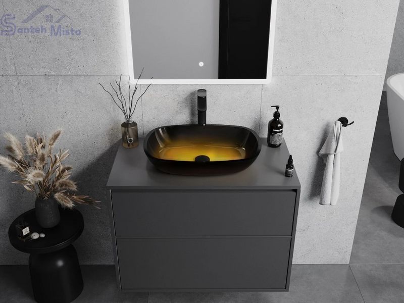Умивальник (раковина) MEXEN ARAKS DARK GOLD накладний MEX-24155451 фото
