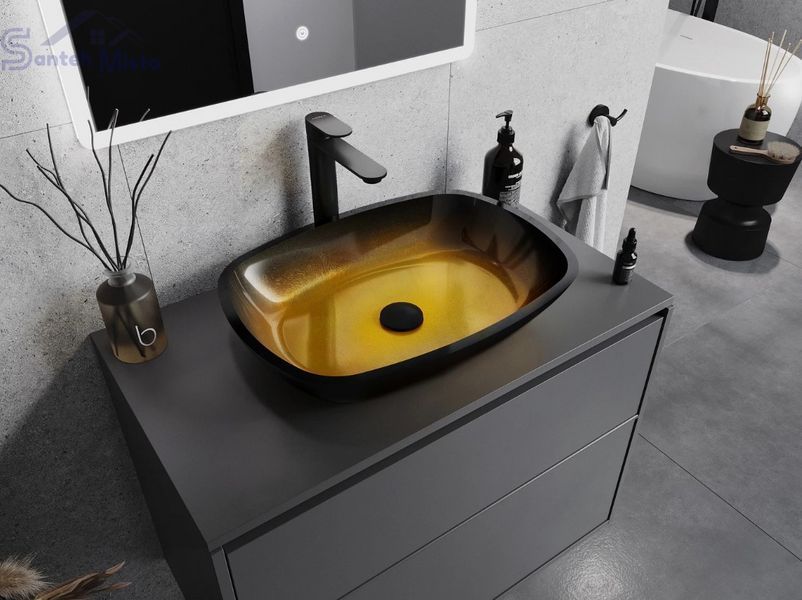 Умивальник (раковина) MEXEN ARAKS DARK GOLD накладний MEX-24155451 фото