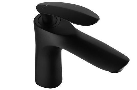 Змішувач для раковини (умивальника) MEXEN LILY BLACK чорний низький MEX-73600-70 фото