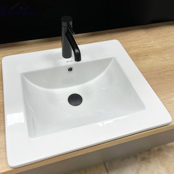 Умивальник (раковина) VBI FERRARA 50 WHITE врізний VBI-018012 фото