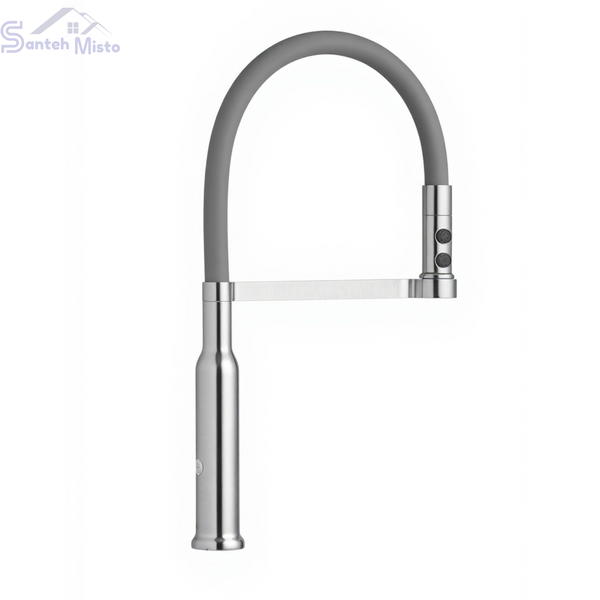 Смеситель для кухни с гибким изливом Pllen&oacute; Lazio GRA17 spazzolato ST430017 фото