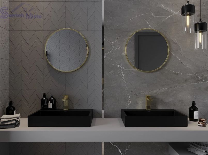 Дзеркало MEXEN LOFT 45 GOLD кругле MEX-9850-045-045-000-50 фото