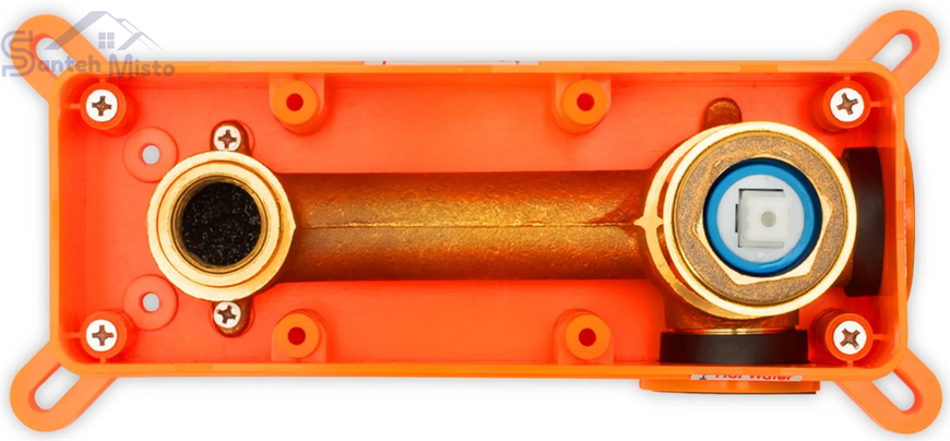 Змішувач для раковини (умивальника) REA LUNGO LONG BRUSHED GOLD + BOX прихованого монтажу * REA-B4109 фото