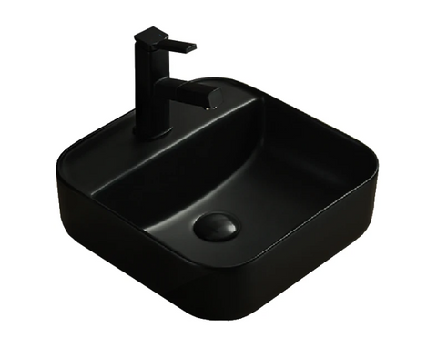 Умывальник (раковина) MEXEN SILVIA BLACK MATT черный накладной MEX-21863985 фото
