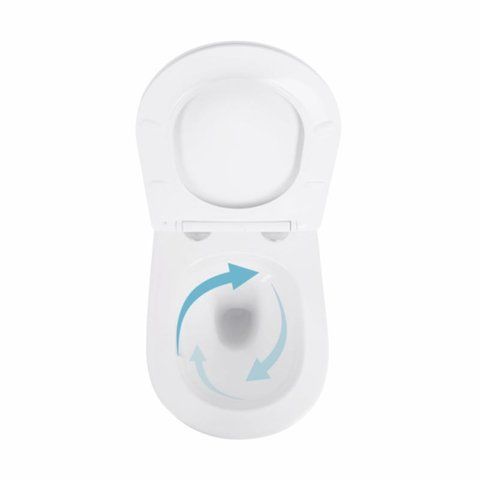 Унітаз підвісний Qtap Swan безободковий Ultra Quiet з сидінням Soft-close QT16335179W SD00050900 фото
