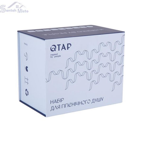 Набор для гигиенического душа Qtap Inspai-Varius округлый QTINSVARCRMV00440501 Chrome SD00035725 фото