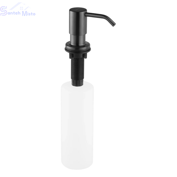 Комплект кухонної мийки Kroner KRP Schwarze - 7849LHM PVD (3/1 мм) SM330 фото