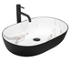 Умывальник (раковина) REA CLEO 61 BLACK AIAX MATT накладной REA-U6625 фото 1
