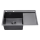 Комплект кухонної мийки Kroner KRP Schwarze - 7849LHM PVD (3/1 мм) SM330 фото 3