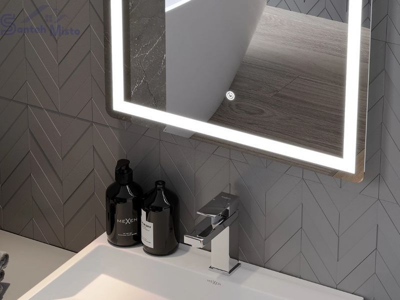 Зеркало MEXEN ONYX 60x80 LED прямоугольное MEX-9813-060-080-611-00 фото