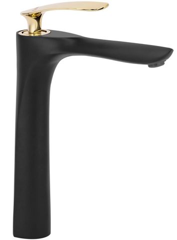 Змішувач для раковини (умивальника) REA ORBIT BLACK GOLD високий * REA-B2055 фото