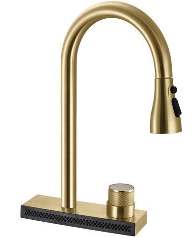 Смеситель для кухни REA CONOR BRUSHED GOLD матовое золото REA-B6312 фото