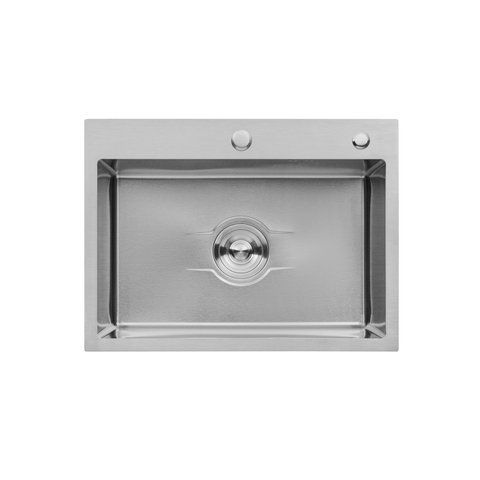 Кухонна мийка Kroner KRP Derby - 5843HM Brush (2,5/0,5 мм) CV027235 фото