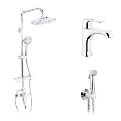 Набор 3 в 1 душова система Kroner Armada-C064K + змішувач Armada-C010 + змішувач Bidet-C082 CVS30212 фото